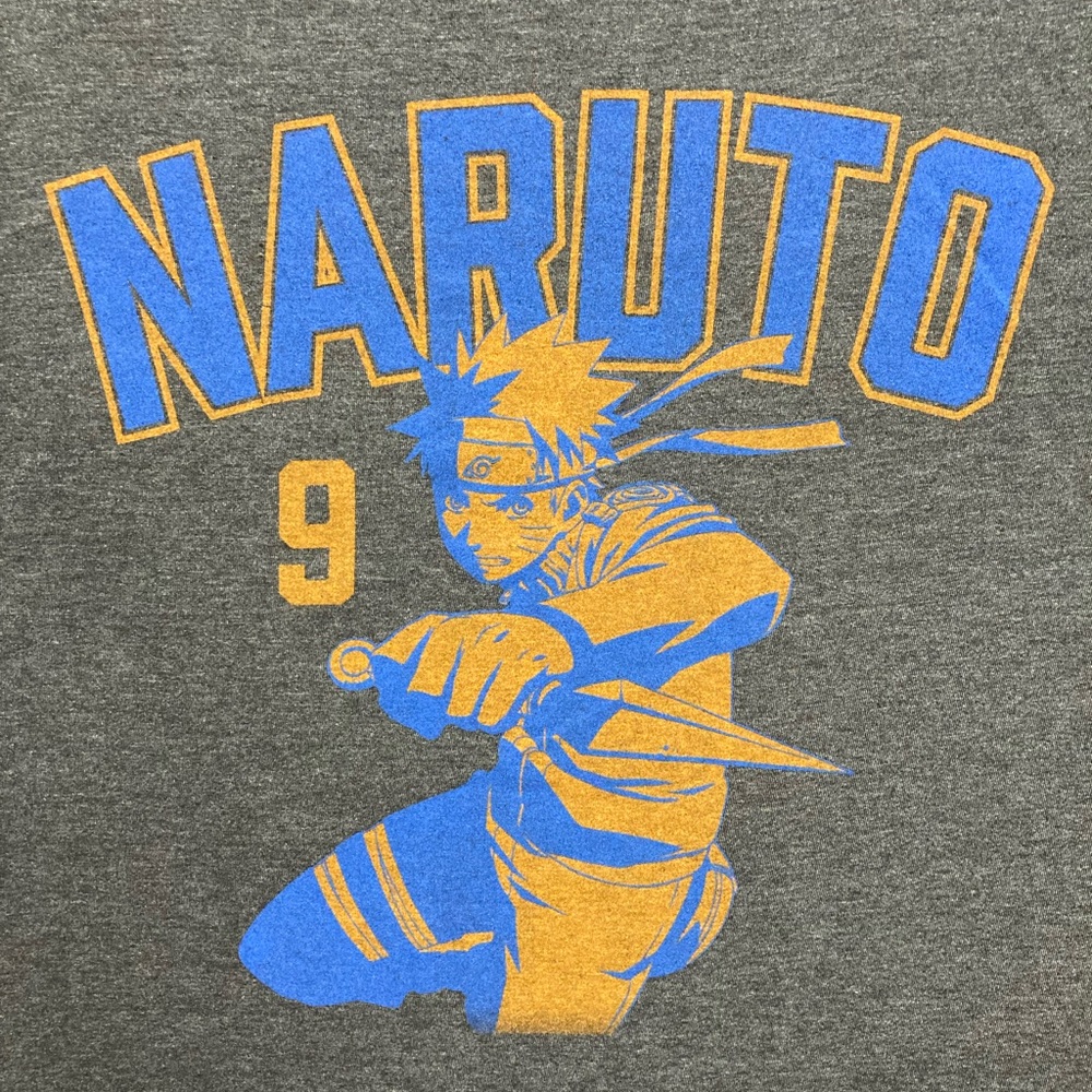 Vintage Y2K 2007 Naruto Shippuden Collection Gray Tshirt Tee EUC! 7503
